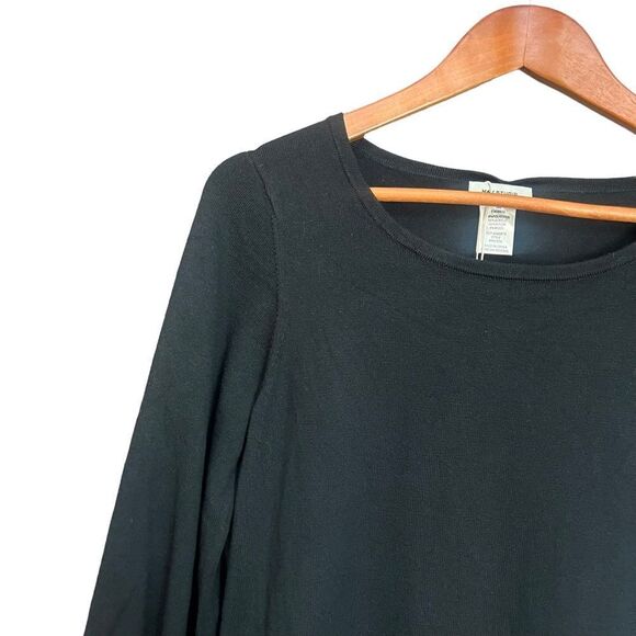 NWT! Max Studio black wool blend sweater dress - Picture 7 of 9